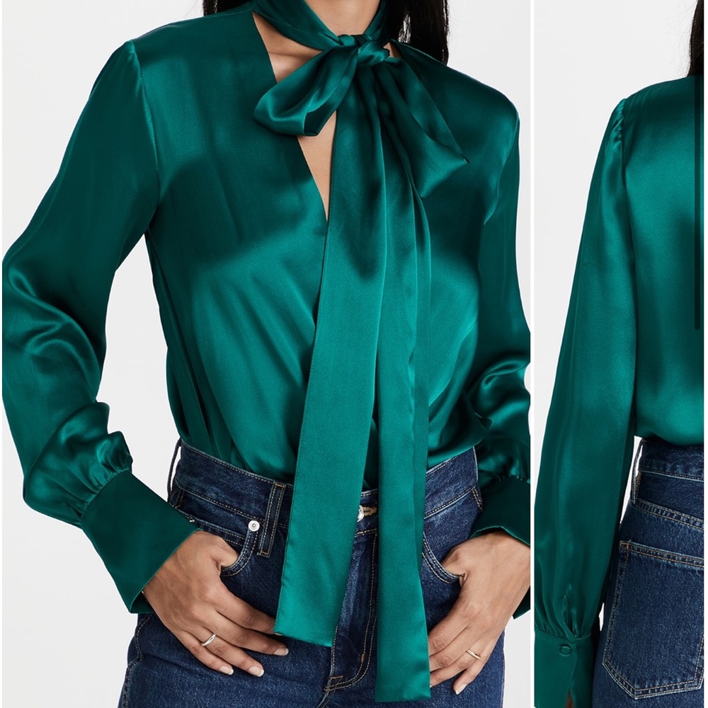 Amanda Uprichard Teal Bodysuit